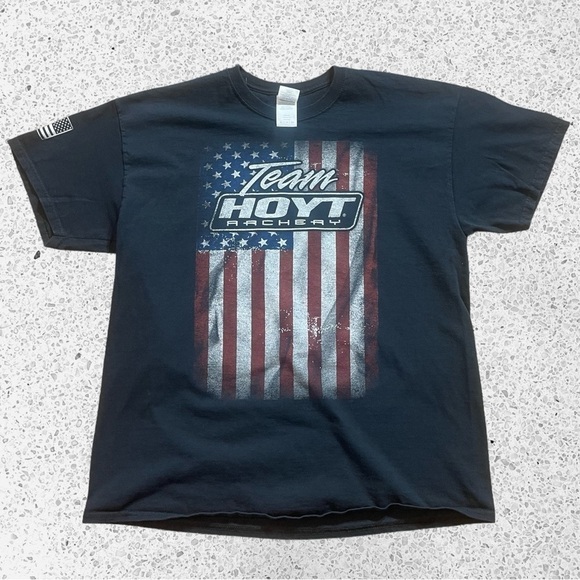 Hoyt bow hunting archery work wear utility black t shirt men’s XL - Picture 3 of 5